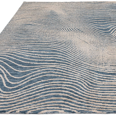 Asiatic London Mason Magnitude Swirls Blue Traditional Abstract Modern Rug