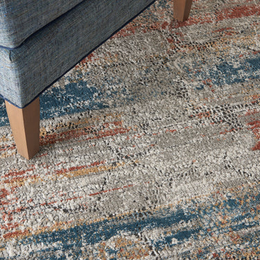 Rustic Textures RUS11 Modern Abstract Rug in Multi Colours