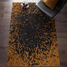 Asiatic London Wilder Splash Charcoal Orange Animal Inspired Cotton Textured Modern Rug - Medium 120x170 cm (4'x5'6")