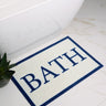 Dip and Drip Bathroom Simply Bath Washable Non-Slip Bordered Rug 50x75 cm
