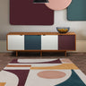 Asiatic London Reef Connect RF23 Multicolour Handmade Wool Abstract Geometric Rug - Medium 120x170 cm (4'x5'6")