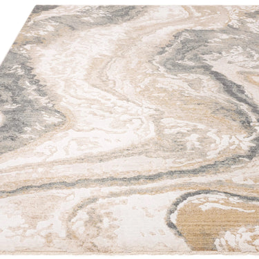 Asiatic London Seville Oro Short Pile Touch Silky Beige Natural Abstract Modern Soft Rug