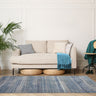 Nova Owen Blue Traditional Bohomian Rug Hallway Runner - Small 80x150 cm (2'6"x5')