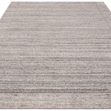 Larson Braided Hand Woven Natural Undyed Wool Charcoal Grey Rug