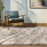Asiatic London Mirage Wave Marbled Texture Blue Polypropylene Abstract Textured Rug - Large 160x230 cm (5'3"x7'7")