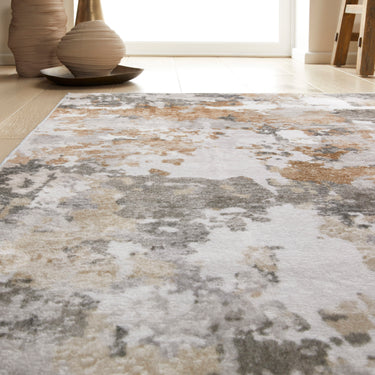 Consept Looms Liberty LIB106 Quarry Grey Multi Washable Non-Slip Modern Rug