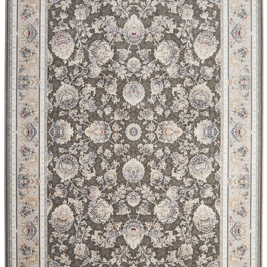 Royality ROY105 Dark Grey Traditional Medallion Persian-Style Rug
