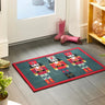 My Nylon Pattern Nutcracker Washable Non-Slip Traditional Bordered Doormat 50x75 cm