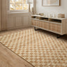 Naturi Hand Woven Jute Rug Reversible Checkerboard Flatweave Rug in Natural - Medium 120x170 cm (4'x5'6")