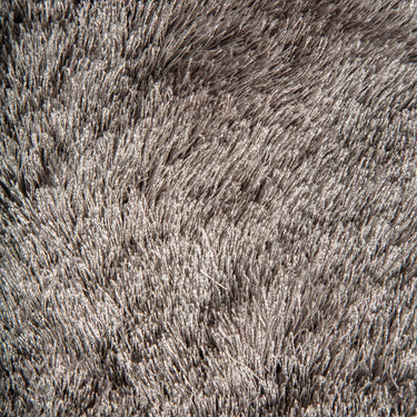 Splendour Shadow Touch Silky Ivory Silver Shaggy Soft Rug 60x110 cm