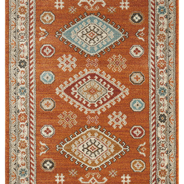 Cashmere 5567 Terracotta Oriental Traditional Floral Kilim Hallway Runner Rug