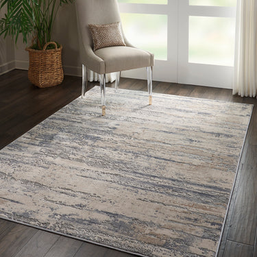Rustic Textures RUS04 Modern Abstract Rug in Beige Grey