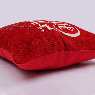 Christmas Merry Red Washable Cotton Soft Cushion 45x45 cm