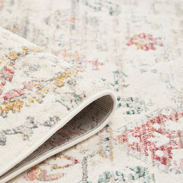 URCO Nova Carlie Distressed Multi Coloured Polypropylene Persian Traditional Vintage Hallway Runner Rug