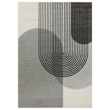 Muse Modern Retro Vintage Geometric Stripes Rug
