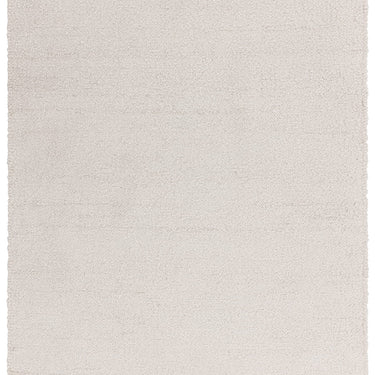 Abbus Boucle Hand Woven Flatweave Modern Plain Rug in Ivory