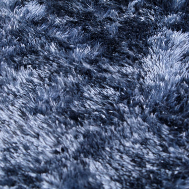 URCO Silk Touch Navy Blue Shaggy Modern Plain Rug 60x100 cm