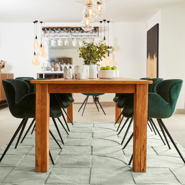 Origins Penny 3D Eucalyptus Hand-Carved Wool Geometric Rug