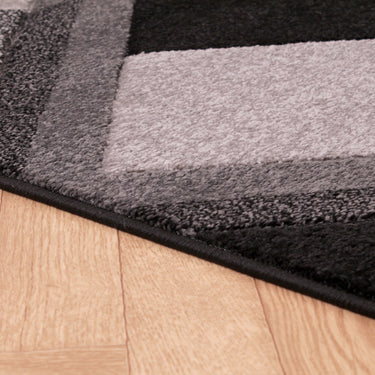 Orbit Vector Modern Geometric Carved Rug Hallway Runner