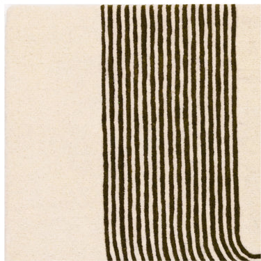 Asiatic London Matrix Arches MAX86 Contemporary Retro Forest Green Handmade Wool Abstract Rug
