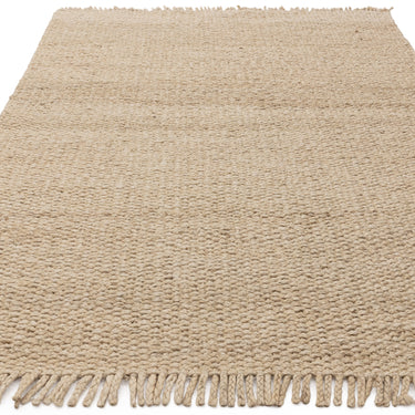 Grove Plain Flatweave Hand Woven Jute Rug in Sand Beige