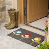 Scion Pepino Charcoal Multicolour Coir Doormat 45x75 cm