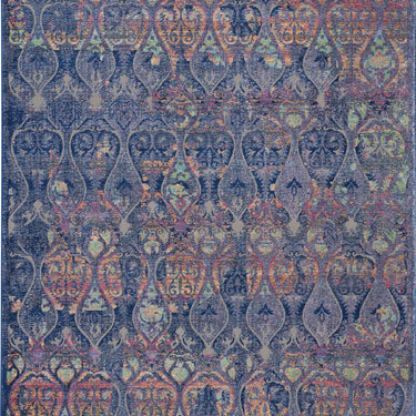 Nourison Ankara Vintage Antique Traditional ANR08 Rug Runner Round in Navy Multi