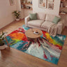 Consept Looms Art105 Multi Pictorial Pop Multicoloured Polypropylene Abstract Floral Rug - Medium 120x170 cm (4'x5'6")