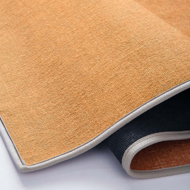 Eco-Washable Ombre Coral Orange Non-Slip Modern Rug