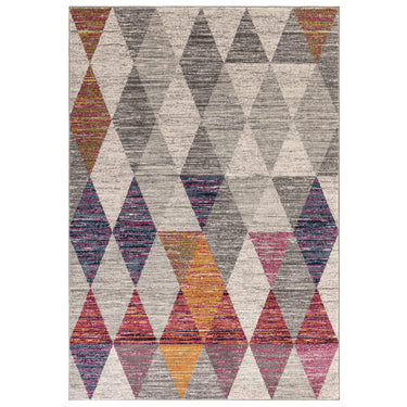 Muse MU24 Harlequin Modern Geometric Pink Multi Colours Rug