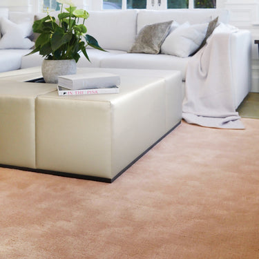 Rug Guru Coral Pink By Origins Wool Viscose Modern Rug