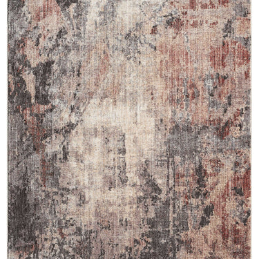 Alia 878AL Short Pile Rose Polypropylene Traditional Abstract Hallway Runner Rug