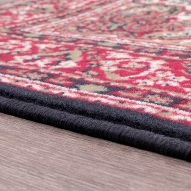 Lancashire Traditional Oriental Classic Rug Hallway in Navy Blue