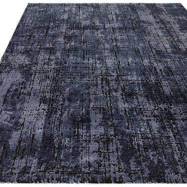 Kuza Abstract Modern Distressed Soft Velvety Silky Rug