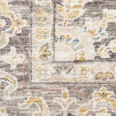 Nourison Antique Fusion ANF01 Fringed Bordered Medallion Ivory Persian Traditional Vintage Abstract Rug