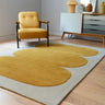 Asiatic London Canvas Sculpt Retro Tufted Yellow Handmade Wool Abstract Geometric Rug - Medium 120x170 cm (4'x5'6")