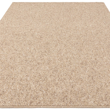 Asiatic London Boden Bobble Sand Beige Washable Wool Polypropylene Textured Rug