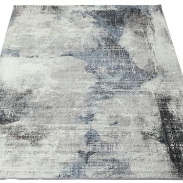 Consept Looms Lux LUX14 Machine Grey Washable Non-Slip Abstract Geometric Rug