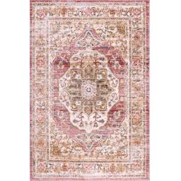 Nova 9047 Traditional Vintage Soft Rug Hallway Runner in Terracotta