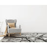 Consept Looms Blaze BLZ07 Silver Grey Bedroom Living Marble Polypropylene Abstract Modern Rug - Large 160x220 cm (5'3"x7'6")