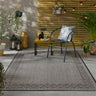 Consept Looms Terrazzo TRZ01 Garden Patio Living Framed Indoor Outdoor Handmade Polypropylene Bordered Rug - Black - X-Large 200x290 cm (6'7"x9'6")