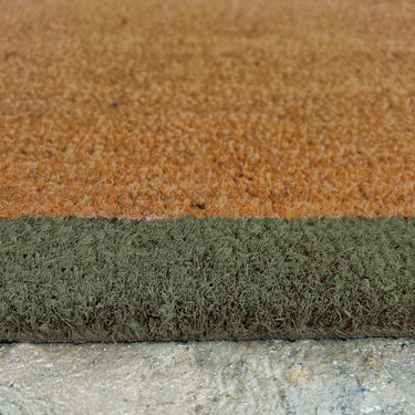 My Printed Coir Border Green Indoor Outdoor Non-Slip Bordered Doormat
