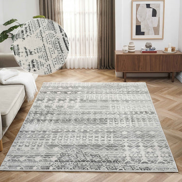 Nova Owen Grey Traditional Bohomian Rug Hallway Runner
