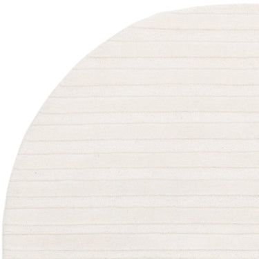 Olsen Dome Bohomian Geometric Hand Carved Sustainably New Zeland Wool Cream White Rug in Large Size 160x230 cm