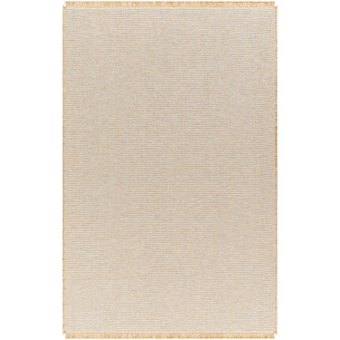Kimi Becki Owens x Surya Solid and Border BOKM2304 Boho Jute Runner Light Brown, Grey Rug