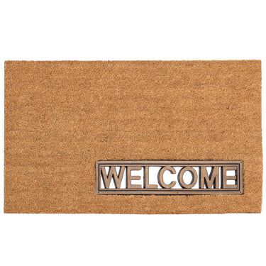 Asiatic London Welcome DO03 Coir Indoor Outdoor Non-Slip Doormat 45x75 cm