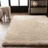 Asiatic London Opulence Natural Luxurious Shine Fluffy Soft Tufted Cotton Shaggy Textured Rug - Small 80x150 cm (2'6"x5')
