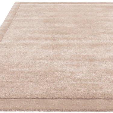 Asiatic London Rise Soft Silky Shiny Sand Beige Hand-Carved Wool Viscose Cotton Rug