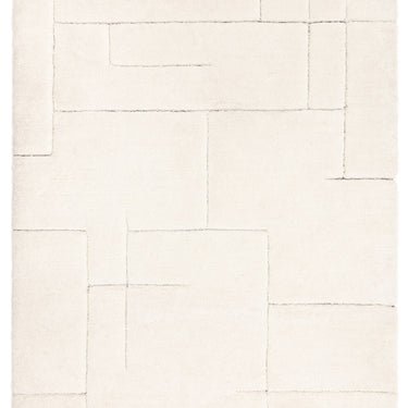 Fes FE02 Shaggy Rug Moroccan Berber Bohomian Soft Touch Tufted Tasseled Cream White Kilim Rug