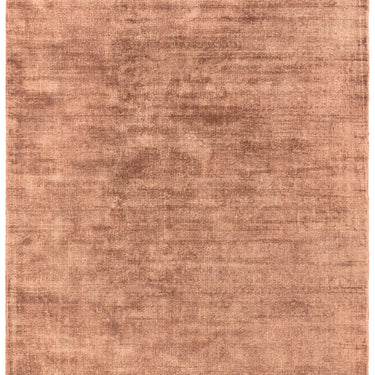 Blade Plain Silky Hand Woven Viscose Soft Shiny Rug Runner in Earth